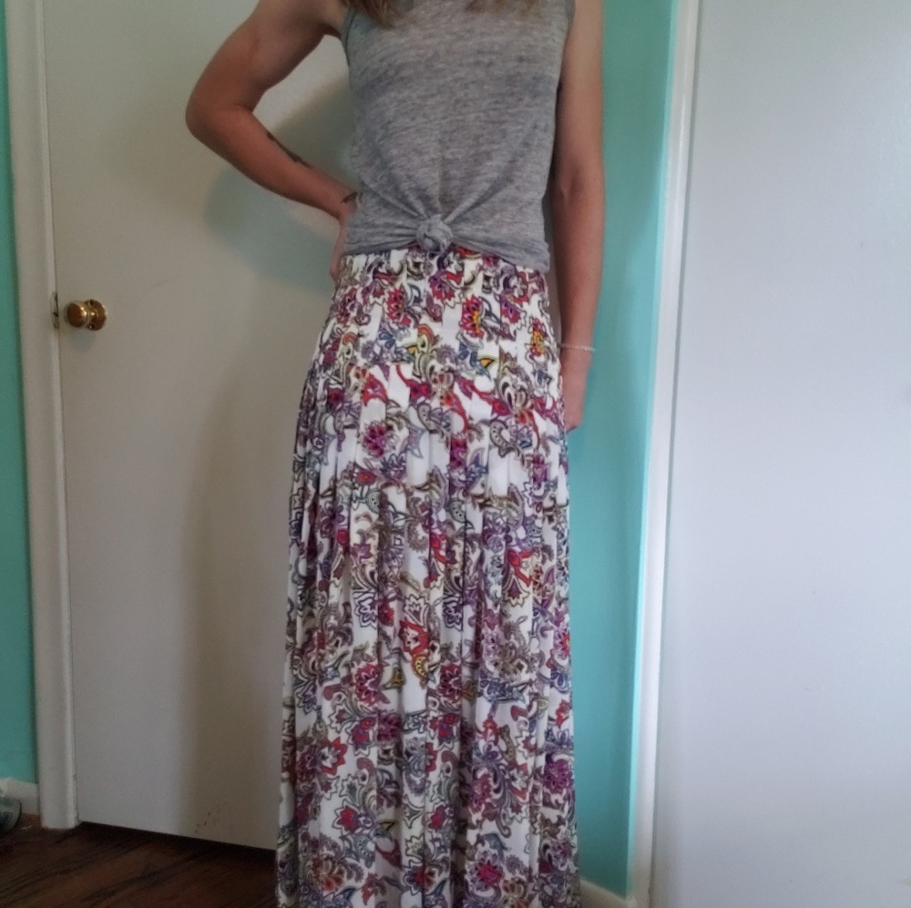 Banana Republic Paisley Maxi Skirt